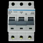HAGER 25 AMP CURVE B 10kA TRIPLE POLE MCB CIRCUIT BREAKER NB325 462325