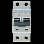 HAGER 20 AMP CURVE C 10kA DOUBLE POLE MCB CIRCUIT BREAKER NC220 463220
