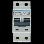 HAGER 6 AMP CURVE C 10kA DOUBLE POLE MCB CIRCUIT BREAKER NC206 463206