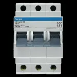HAGER 6 AMP TYPE 2 M6 TRIPLE POLE MCB CIRCUIT BREAKER M806 13095