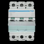 HAGER 40 AMP CURVE C 10kA TRIPLE POLE MCB CIRCUIT BREAKER NCN340A 461586