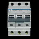 HAGER 63 AMP CURVE D 10kA TRIPLE POLE MCB CIRCUIT BREAKER ND363 464363