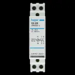 HAGER 20 AMP DOUBLE POLE NO CONTACTOR 230V COIL ES220 239220