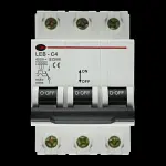 CGD 4 AMP CURVE C 10kA TRIPLE POLE MCB CIRCUIT BREAKER LEB-C4