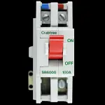 CRABTREE 100 AMP DOUBLE POLE MAIN SWITCH DISCONNECTOR SB6000