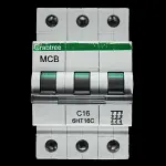 CRABTREE 16 AMP CURVE C 10kA TRIPLE POLE MCB CIRCUIT BREAKER 6HT16C BC