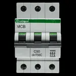 CRABTREE 50 AMP CURVE C 10kA TRIPLE POLE MCB CIRCUIT BREAKER 6HT50C BC