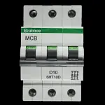 CRABTREE 10 AMP CURVE D 10kA TRIPLE POLE MCB CIRCUIT BREAKER 6HT10D BC