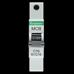 CRABTREE 16 AMP CURVE C 6kA MCB CIRCUIT BREAKER 61/C16 STARBREAKER