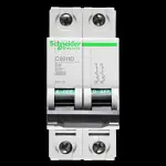 SCHNEIDER 6 AMP CURVE D 10kA DOUBLE POLE MCB CIRCUIT BREAKER C60HD 25713