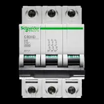 SCHNEIDER 6 AMP CURVE D 10kA TRIPLE POLE MCB CIRCUIT BREAKER C60HD 25727