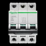 SCHNEIDER 63 AMP CURVE C 10kA TRIPLE POLE MCB CIRCUIT BREAKER C60HC 25680