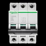 SCHNEIDER 50 AMP CURVE B 10kA TRIPLE POLE MCB CIRCUIT BREAKER C60HB 25875