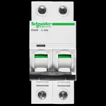 SCHNEIDER 40 AMP CURVE C 10kA DOUBLE POLE MCB CIRCUIT BREAKER A9F54240 IC60H