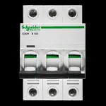 SCHNEIDER 10 AMP CURVE B 10kA TRIPLE POLE MCB CIRCUIT BREAKER A9F53310 IC60H