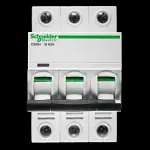 SCHNEIDER 63 AMP CURVE B 10kA TRIPLE POLE MCB CIRCUIT BREAKER A9F53363 IC60H