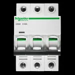 SCHNEIDER 50 AMP CURVE D 10kA TRIPLE POLE MCB CIRCUIT BREAKER A9F55350 IC60H