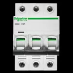 SCHNEIDER 2 AMP CURVE C 10kA TRIPLE POLE MCB CIRCUIT BREAKER A9F54302 IC60H