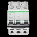 SCHNEIDER 63 AMP CURVE C 10kA TRIPLE POLE MCB CIRCUIT BREAKER KQ 10C363