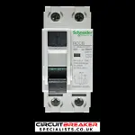 SCHNEIDER  40 AMP 10kA 30mA DOUBLE POLE RCCB TYPE AC 23088 RMG 400302