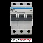 HAGER 20 AMP TYPE 2 M6 TRIPLE POLE MCB CIRCUIT BREAKER M820 U1 13098