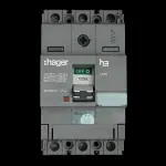 HAGER 125 AMP 25kA TRIPLE POLE MCCB 313078 HHA125U X160