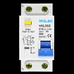 ROLEC 16 AMP CURVE C 6kA 30mA DOUBLE POLE RCBO TYPE AC VKL002