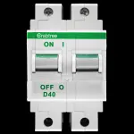 CRABTREE 40 AMP CURVE D 10kA DOUBLE POLE MCB CIRCUIT BREAKER POLESTAR 62D/40