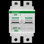 CRABTREE 50 AMP CURVE B 16kA DOUBLE POLE MCB CIRCUIT BREAKER POLESTAR 62B/50