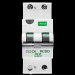 ALTO 6 AMP CURVE C 10kA 30mA DOUBLE POLE RCBO TYPE A AL6468