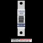 VOLEX B 20 MCB 6kA CIRCUIT BREAKER VB20 WC