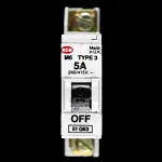 MEM 5 AMP TYPE 3 M6 MCB CIRCUIT BREAKER 51QE3