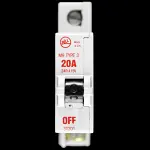 BILL 20 AMP TYPE 3 M9 MCB CIRCUIT BREAKER 3T201 RED