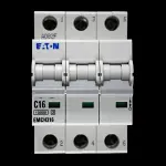 EATON 16 AMP CURVE C 10kA TRIPLE POLE MCB CIRCUIT BREAKER EMCH316