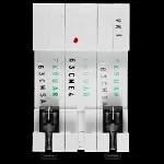 EATON 63 AMP CURVE C 10kA TRIPLE POLE MCB CIRCUIT BREAKER EMCH363