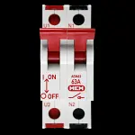MEM 63 AMP DOUBLE POLE MAIN SWITCH DISCONNECTOR ASN63