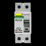 CRABTREE 63 AMP 30mA DOUBLE POLE RCCB RCD LOADSTAR TYPE AC 18R63/30/2