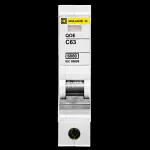 SQUARE D 63 AMP CURVE C 6kA MCB CIRCUIT BREAKER QOE QO163EC6