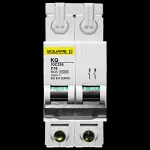 SQUARE D 16 AMP CURVE C 10kA DOUBLE POLE MCB CIRCUIT BREAKER KQ 10C216