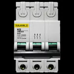 SQUARE D 10 AMP CURVE D 10kA TRIPLE POLE MCB CIRCUIT BREAKER KQ 10D310