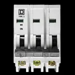 SQUARE D 6 AMP TYPE 3 M9 TRIPLE POLE MCB CIRCUIT BREAKER QOE