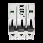 SQUARE D 10 AMP TYPE 3 M9 TRIPLE POLE MCB CIRCUIT BREAKER QOE