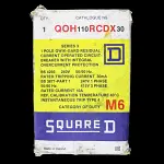 SQUARE D 10 AMP TYPE 4 M6 30mA RCBO QOH110RCDX30