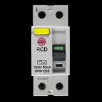 WYLEX 100 AMP 100mA DOUBLE POLE RCD TYPE AC WRM100/2