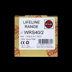 WYLEX 40 AMP 30mA DOUBLE POLE RCD TYPE AC WRS40/2