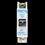PROTEUS 32 AMP TYPE 2 M6 MCB CIRCUIT BREAKER 230/400V 632/2
