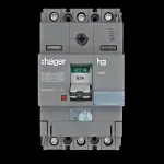 HAGER 63 AMP 18kA TRIPLE POLE MCCB 313063 HDA063U X160