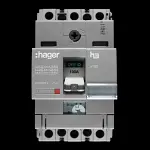 HAGER 100 AMP 18kA TRIPLE POLE MCCB X160 313067 HDA100U