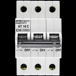 DORMAN SMITH 10 AMP CURVE C 10kA TRIPLE POLE MCB CIRCUIT BREAKER 400V AT10C