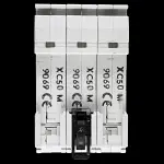 DORMAN SMITH 50 AMP CURVE C 10kA TRIPLE POLE MCB CIRCUIT BREAKER 400V AT50C